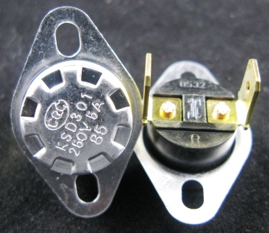 Термовыключатель 85 C (KSD301 5A) Картинка термовыключатель 85 c (ksd301 5a)