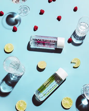 Картинка Voss (Восс) со вкусом лайма и мяты 0,33л пэт (12шт) газ. фото 2