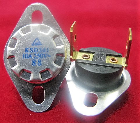 Термовыключатель 88 C (KSD301 10A 250V) фото 3 Картинка термовыключатель 88 c (ksd301 10a 250v) фото 3